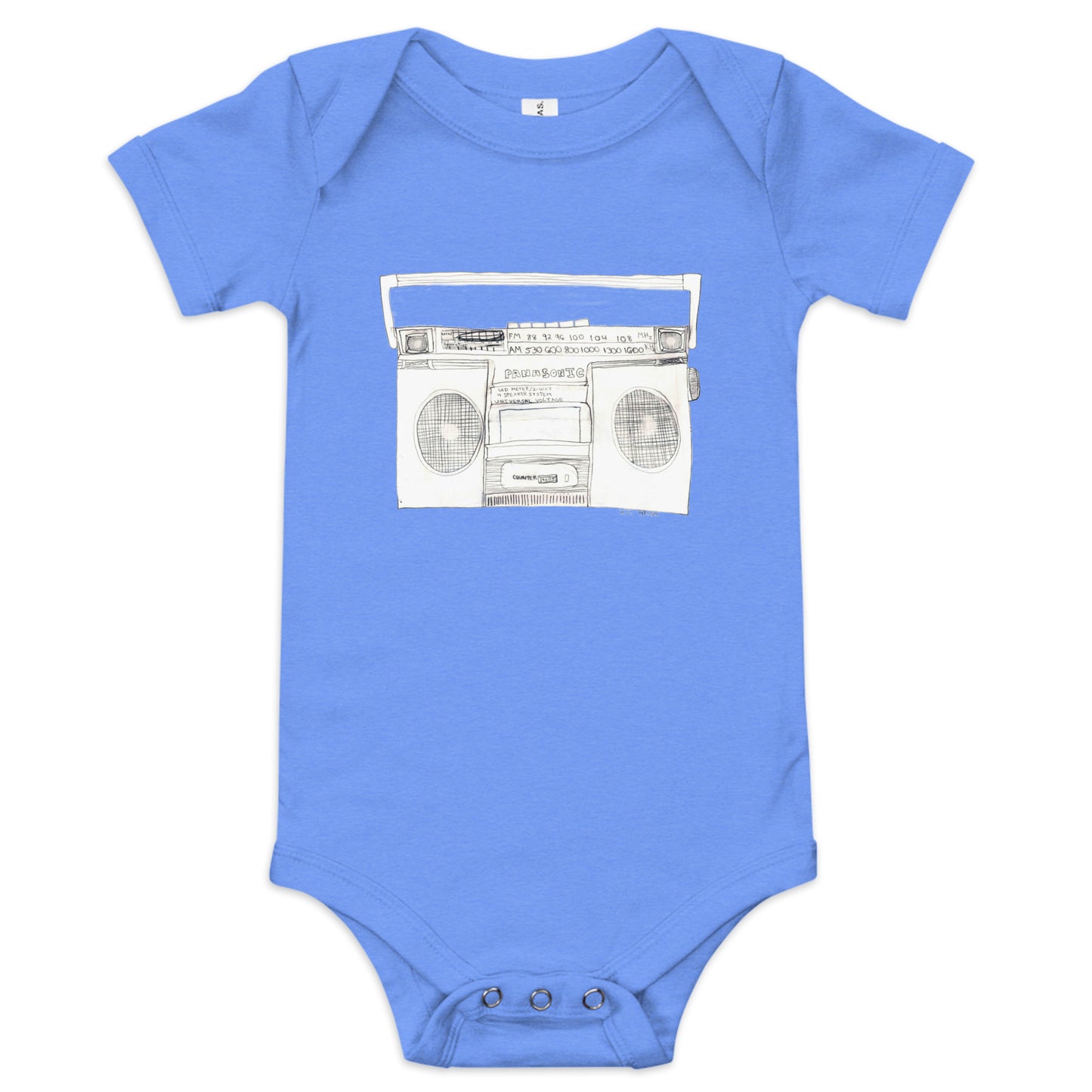 Boombox Baby Short Sleeve Onesie