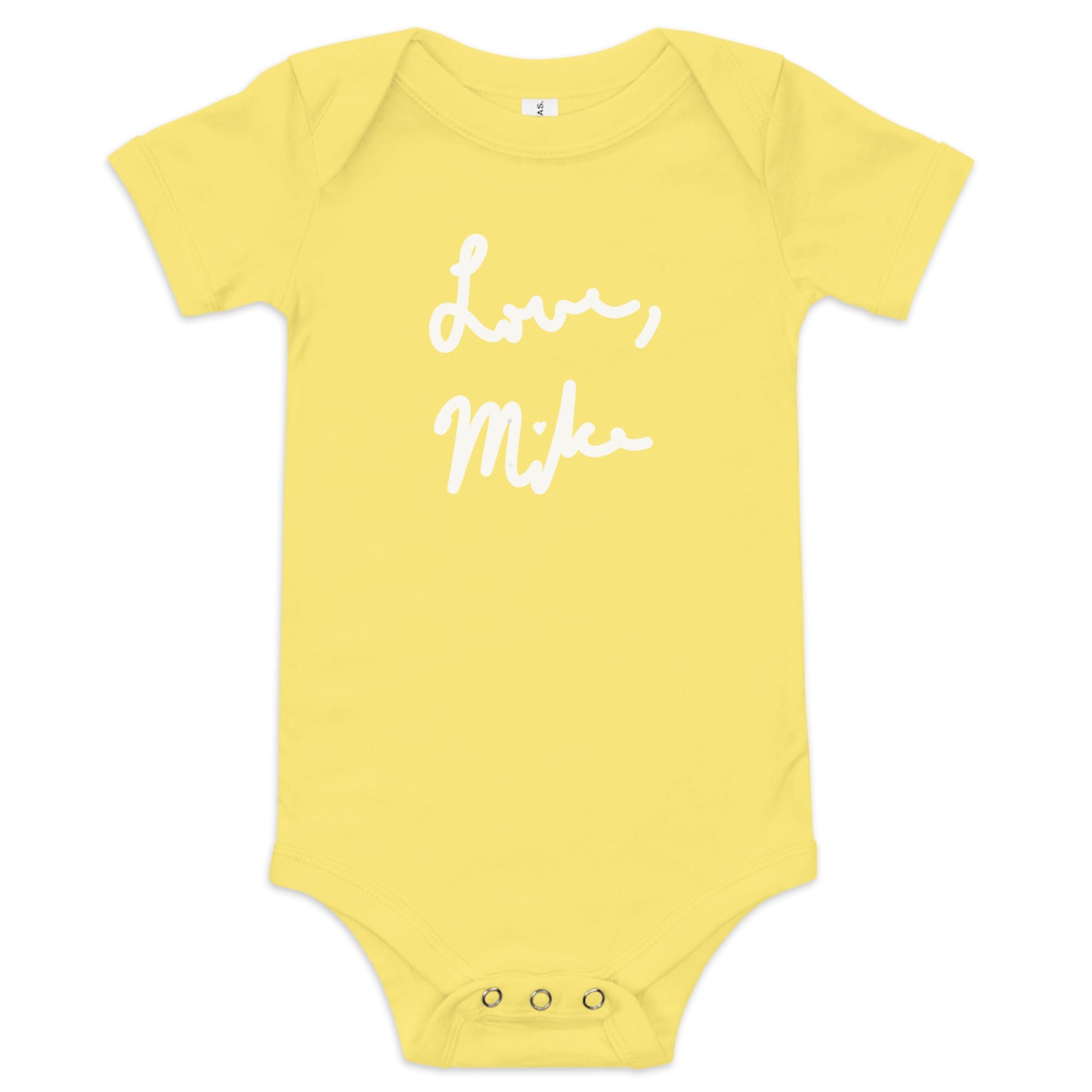 Love, Mike Baby Short Sleeve Onesie