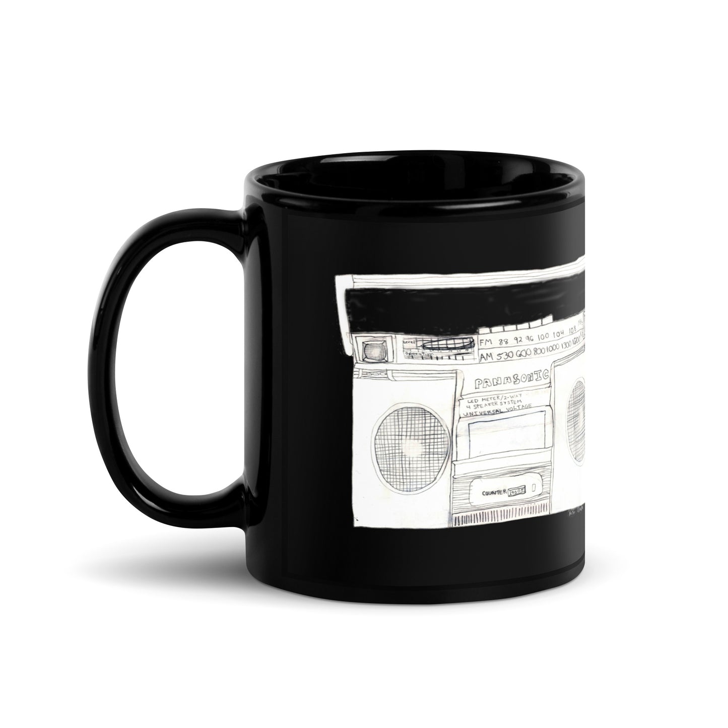Boombox Mug (Black)