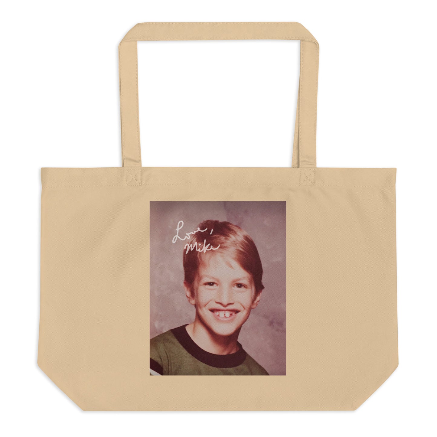 Love, Mike Large Organic Tote Bag