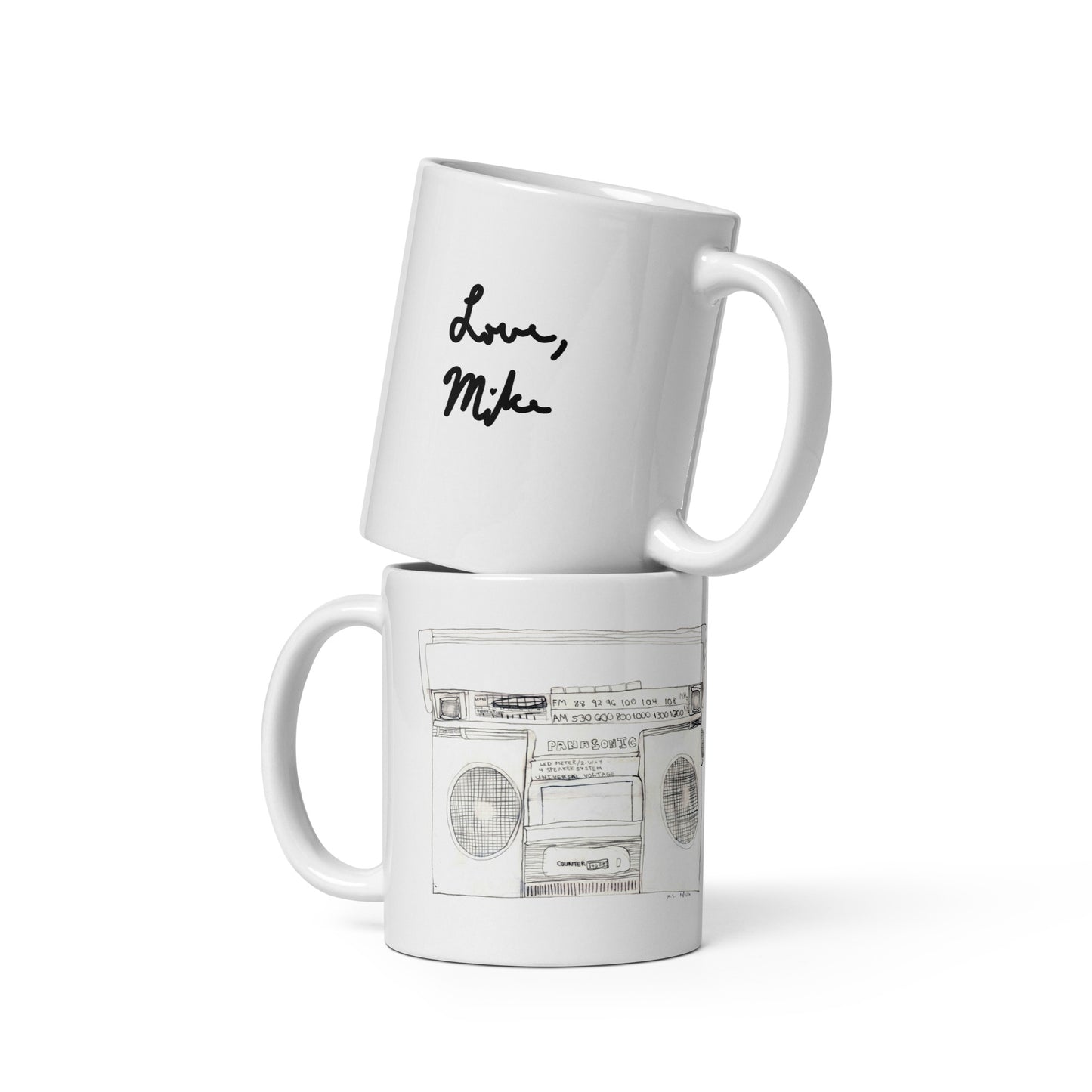 Boombox Mug 2 (White)