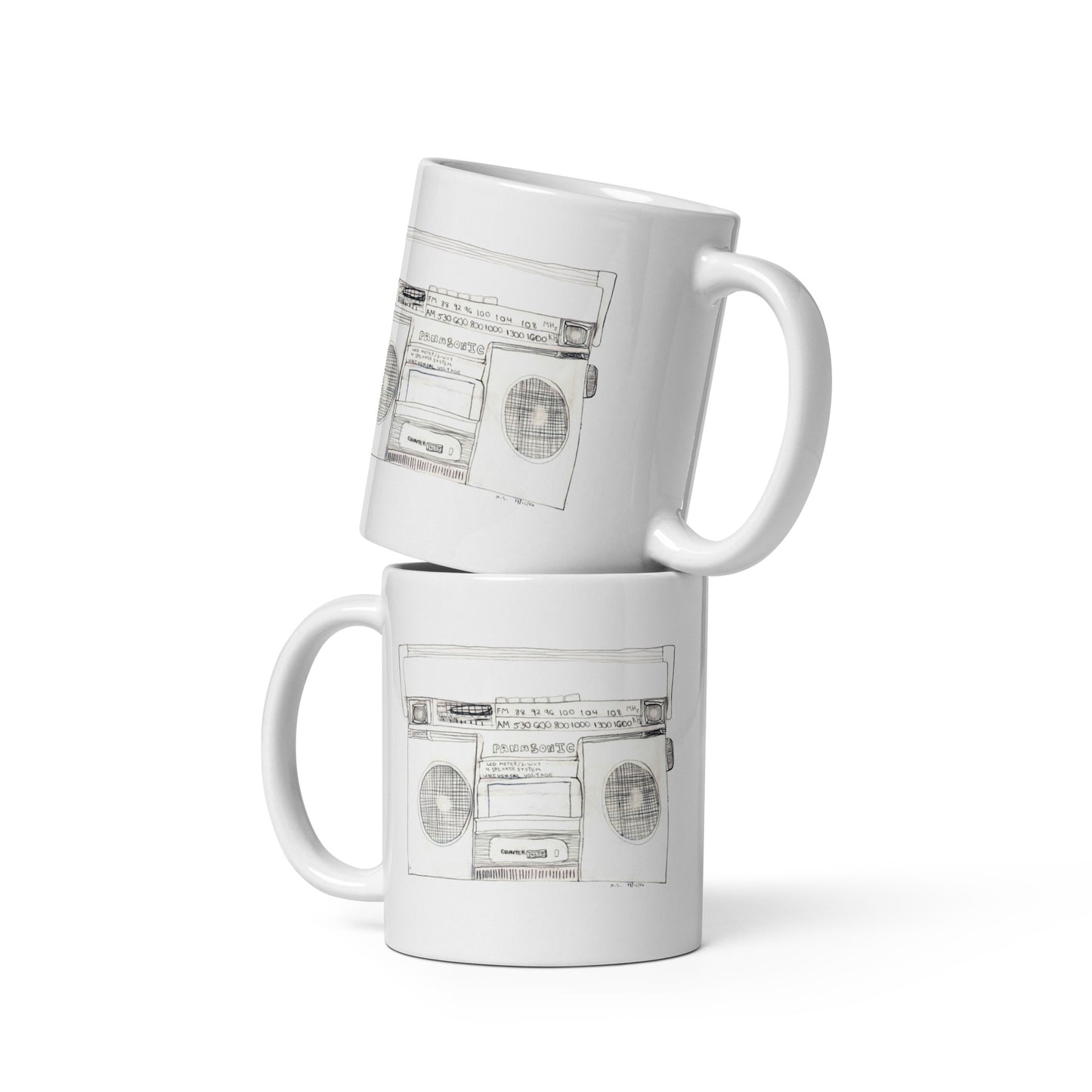 Boombox Mug (White)