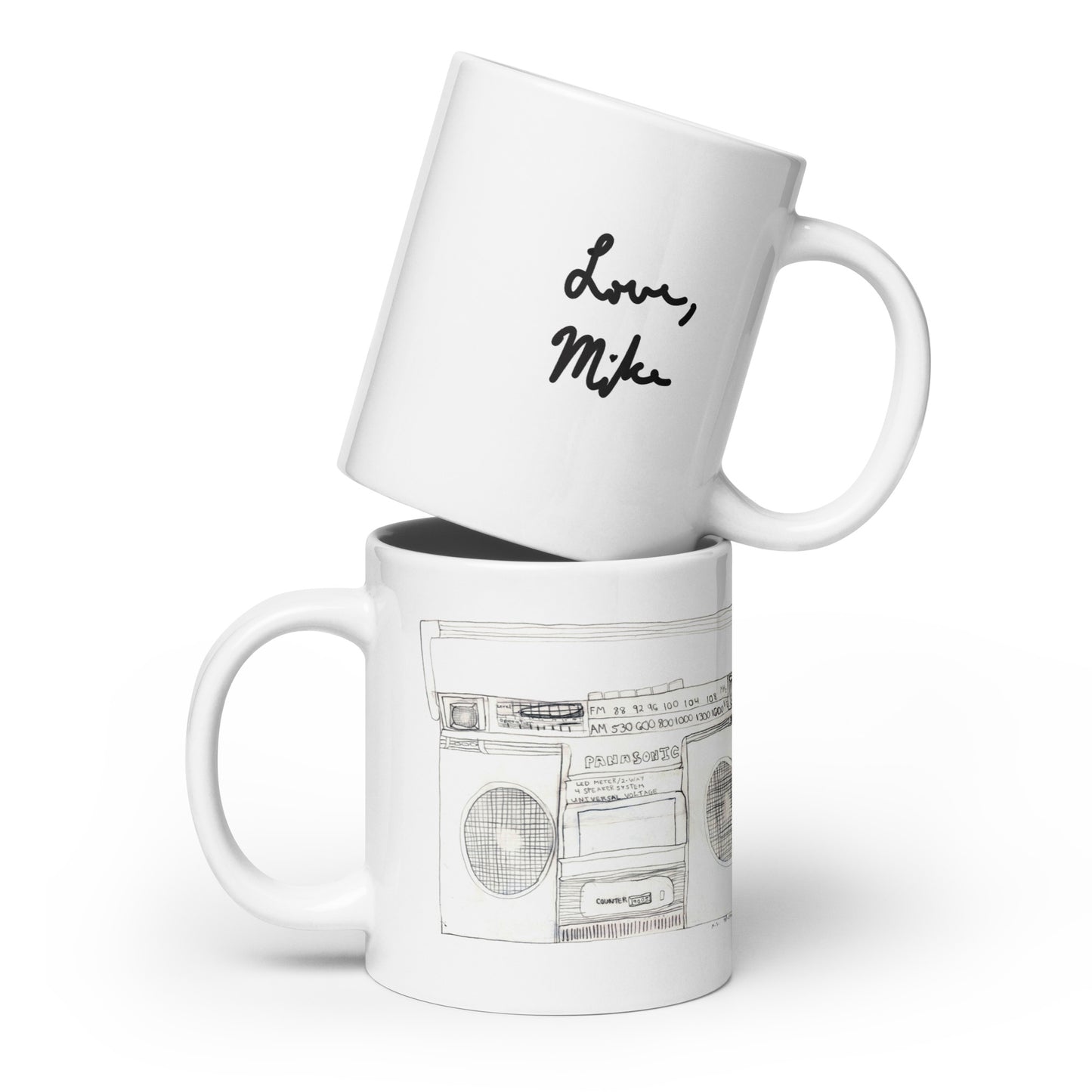 Boombox Mug 2 (White)