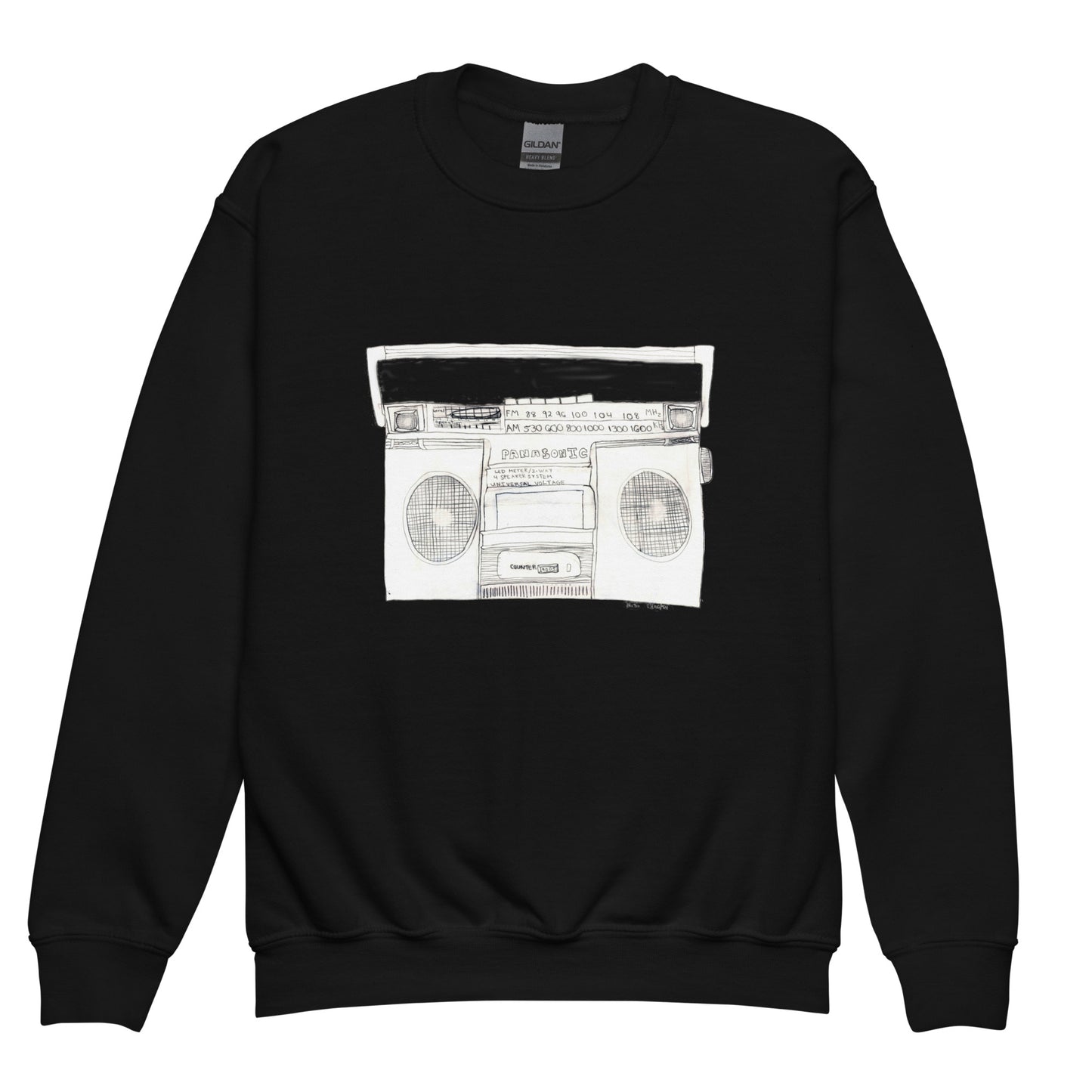 Boombox Youth Crewneck Sweatshirt