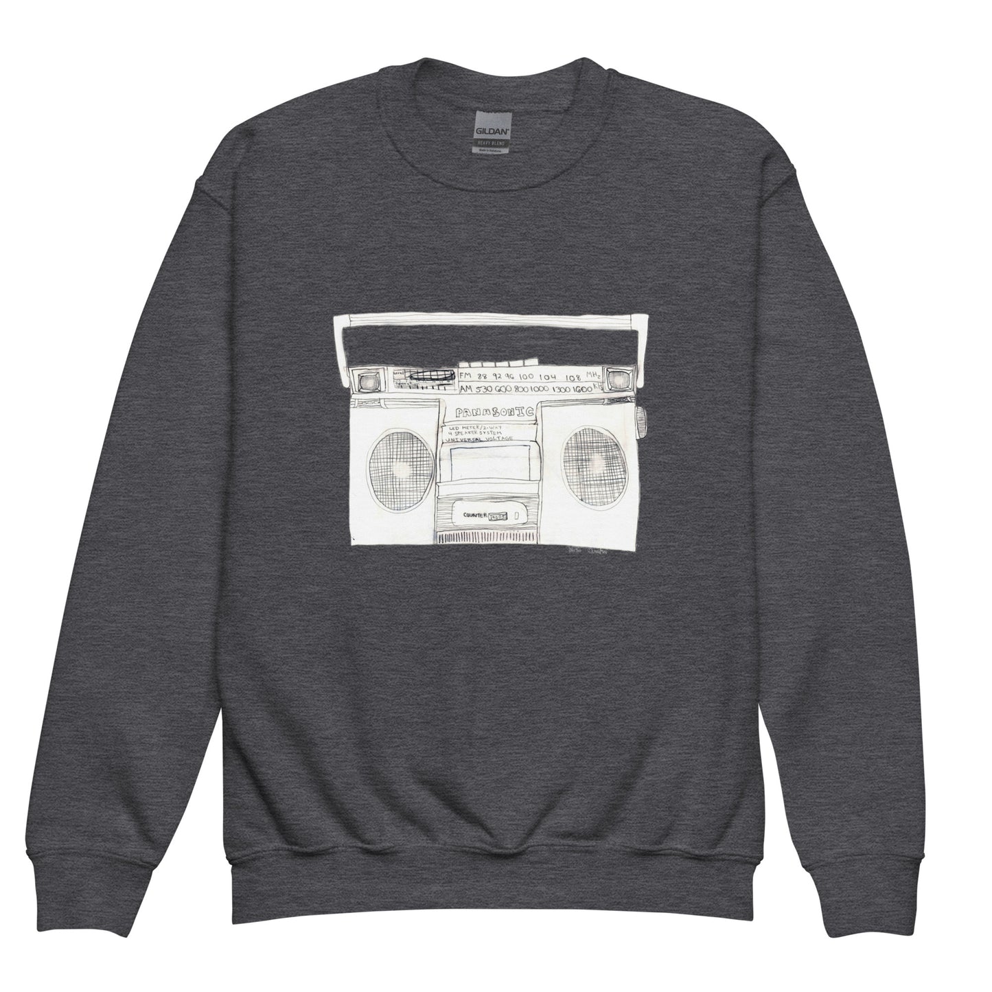 Boombox Youth Crewneck Sweatshirt