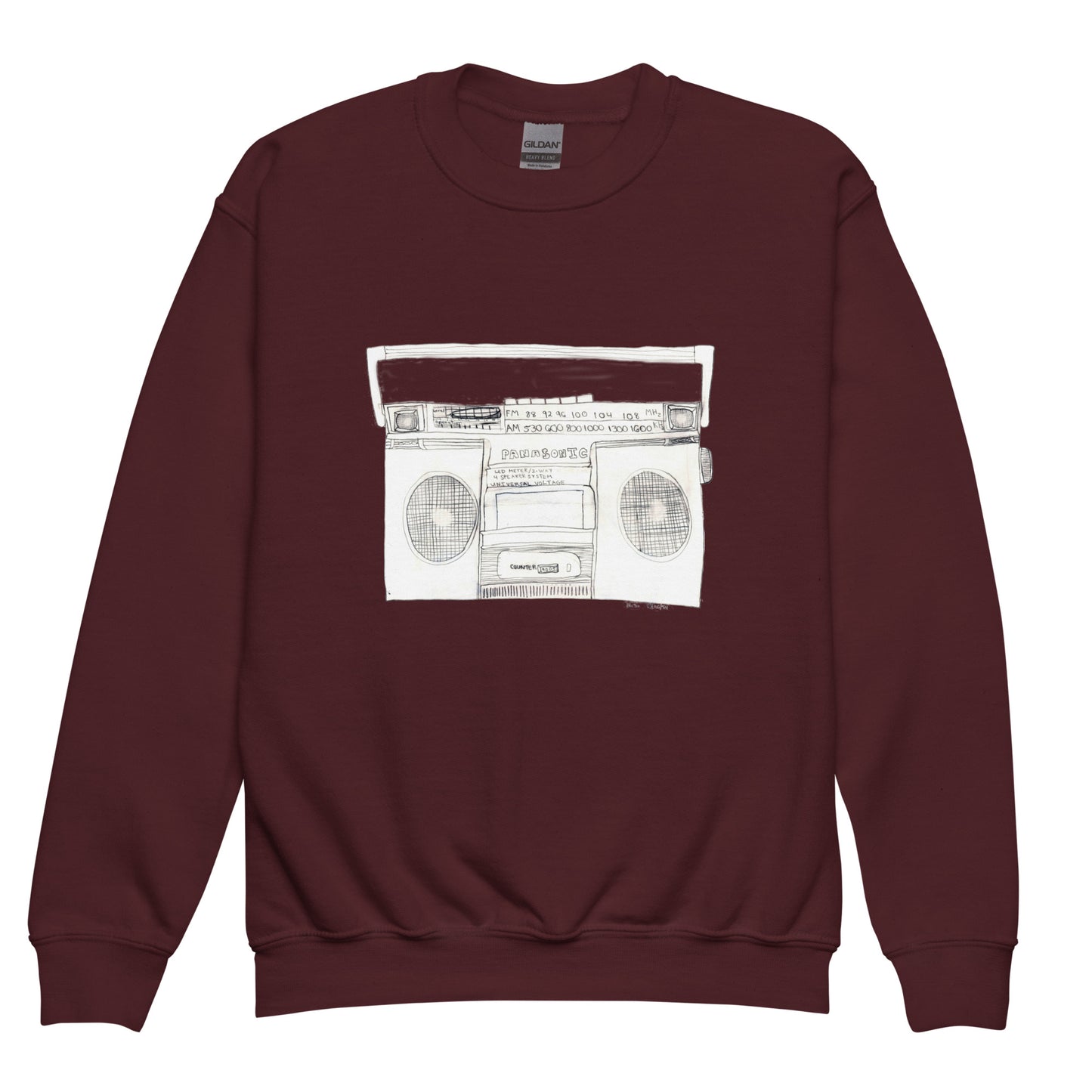 Boombox Youth Crewneck Sweatshirt