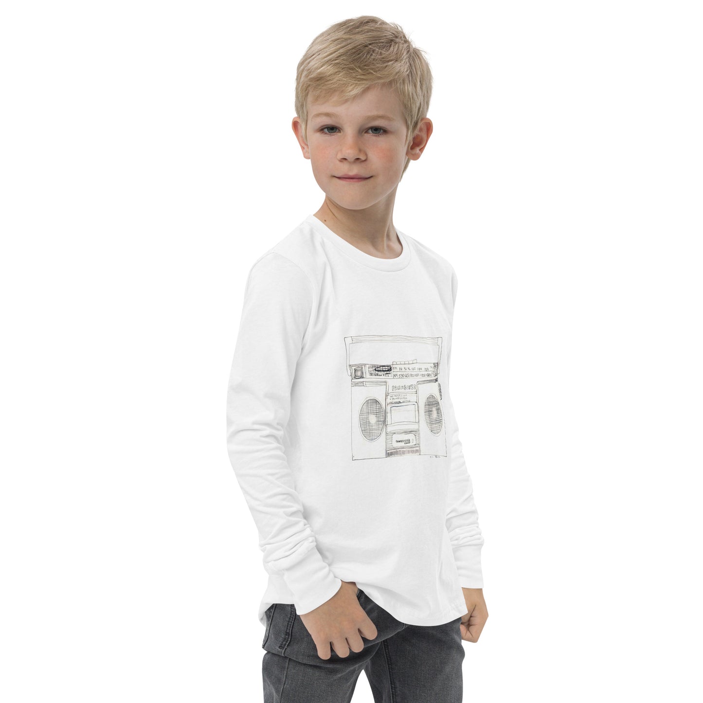 Boombox Youth Long Sleeve Tee