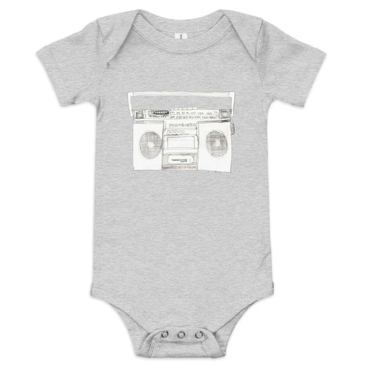 Boombox Baby Short Sleeve Onesie