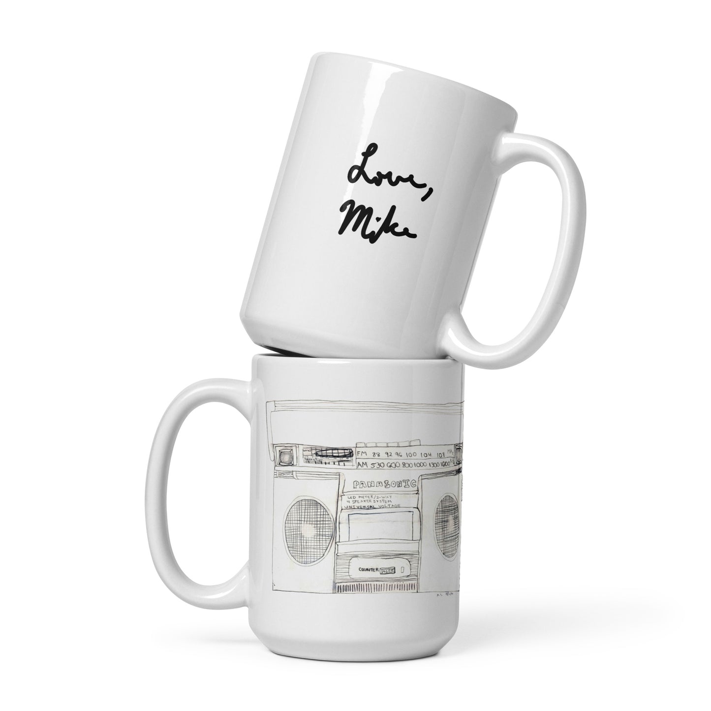 Boombox Mug 2 (White)