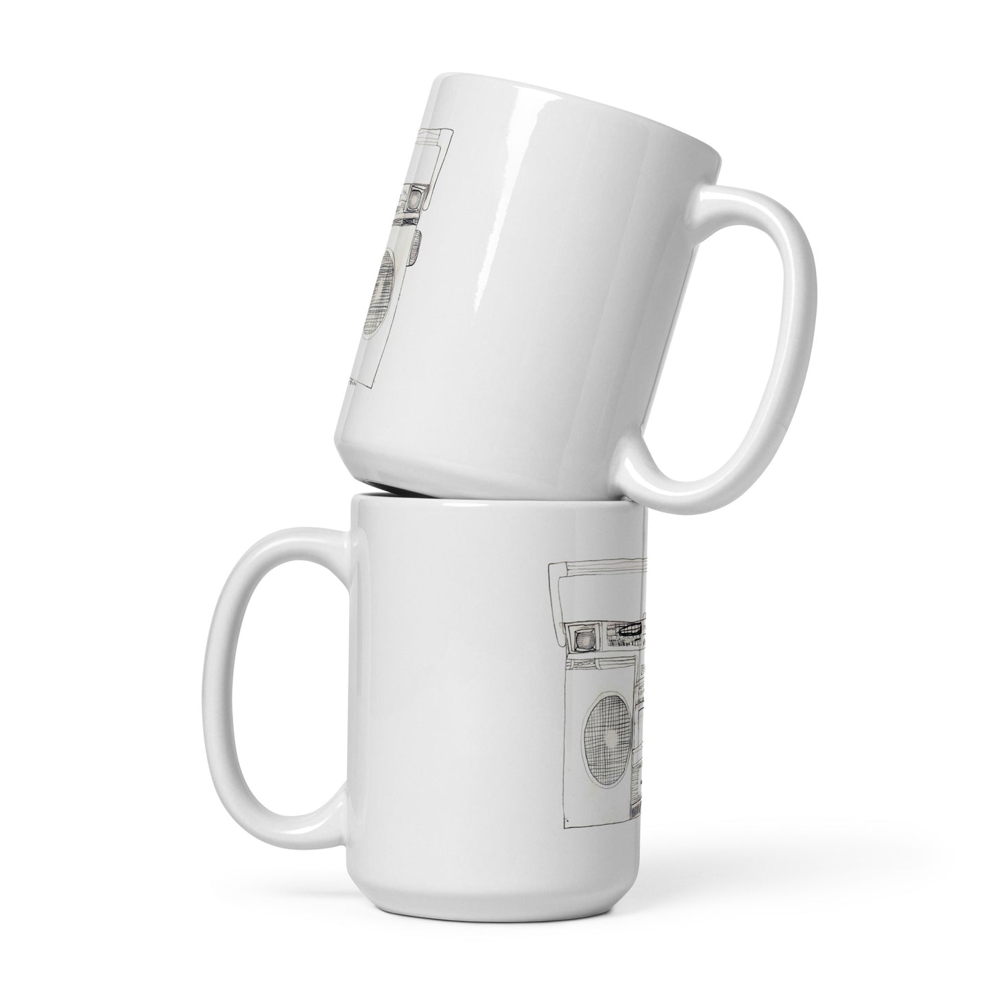 Boombox Mug (White)